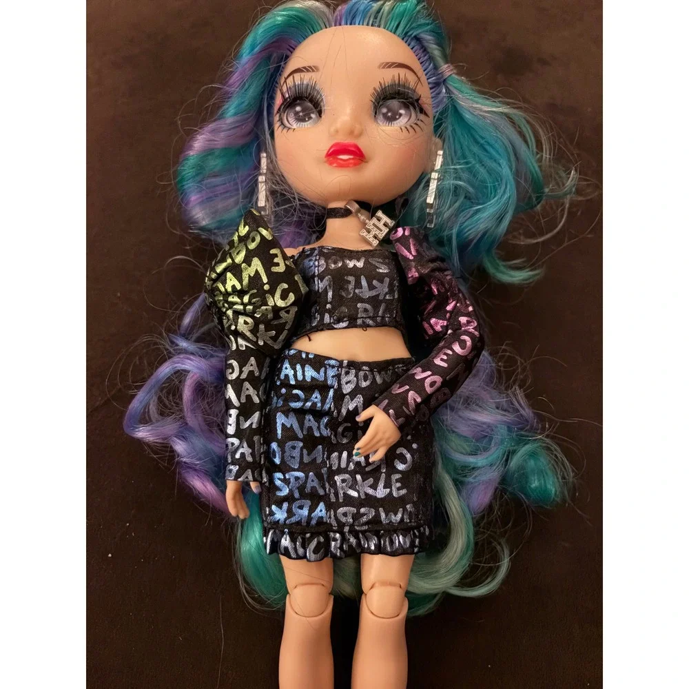 Rainbow‎ High Holly De'Vious Fashion Doll Blue Purple Hair Metallic Outfit RH1